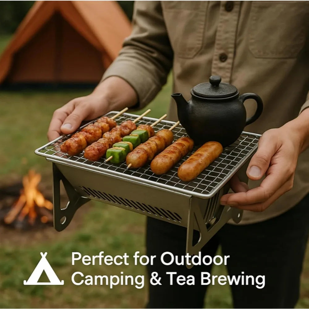 Foldable Outdoor BBQ Grill